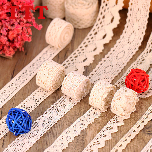 棉线蕾丝花边辅料装饰蕾丝带镂空花边带布艺手工DIY服装窗帘材料 - 图2