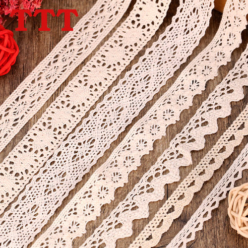 棉线蕾丝花边辅料装饰蕾丝带镂空花边带布艺手工DIY服装窗帘材料 - 图0