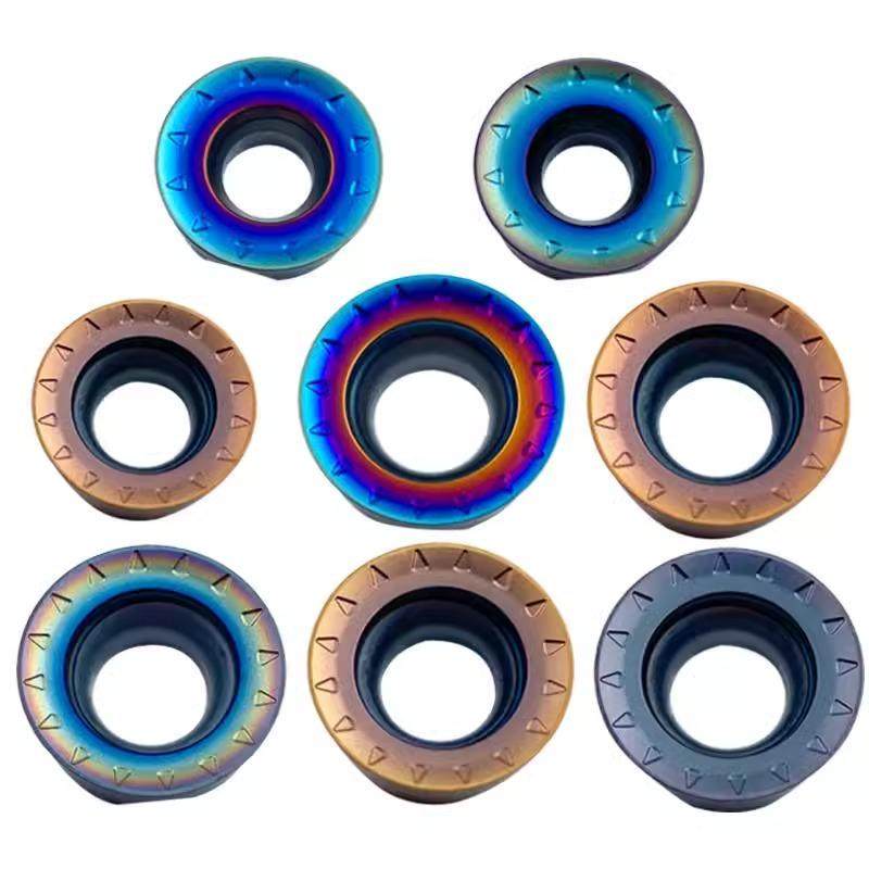 数控圆形快进给铣刀片R4/R5加厚/R6断屑RPMT10T3MOE-JS/08T2/1204 - 图3