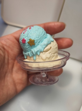 散货材料配件猫蛋糕 香蕉船 卡比蛋糕食玩摆件手办微景观装饰A08