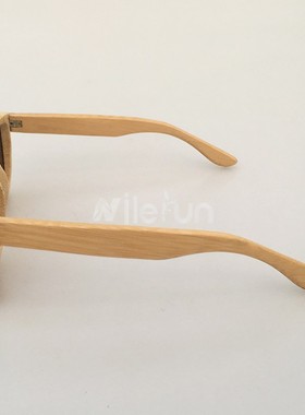 墨镜竹制全框茶色偏光太阳镜