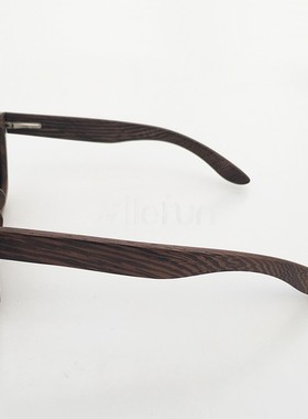 墨镜时尚风实木框架黑色太阳镜