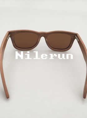 紫金光实木框太阳镜 防紫外线实木制遮阳镜墨镜