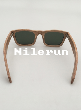 墨镜商务款方形实木全框太阳镜