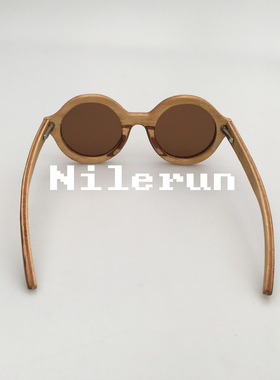 墨镜复古风圆形框超薄太阳眼镜