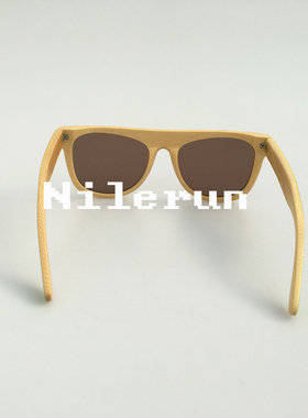 墨镜时尚个性风红色竹子太阳镜