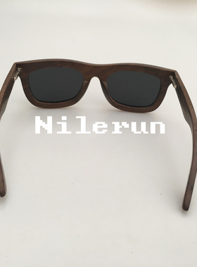 墨镜百搭黑檀木偏光太阳镜