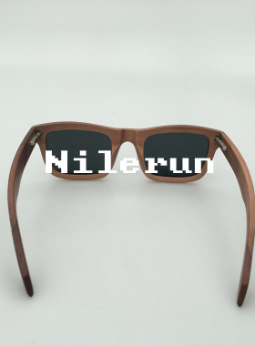 紫金光实木框太阳镜偏光墨镜