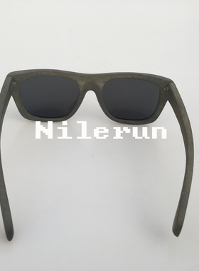 墨镜复古风商务竹子框架太阳镜