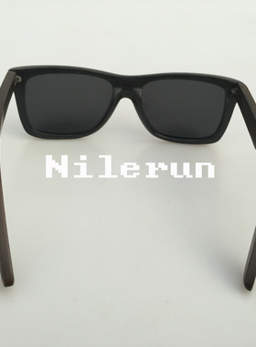 墨镜耍酷风黑色竹子全框太阳镜