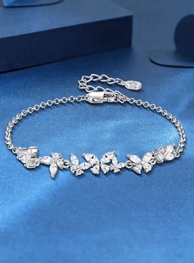 Winy银色蝴蝶手链高级感小众