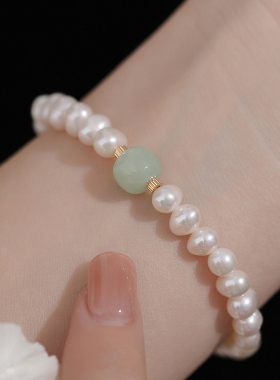 Winy925银珍珠手链女小众爆款高级气质ins轻奢生日礼物送女友闺蜜