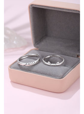 Winy999银猫咪日记情侣对戒指ins小众设计学生日常生日礼物送女友