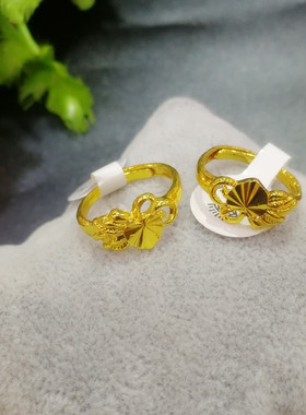 戒指合金可调节花戒女简约道具