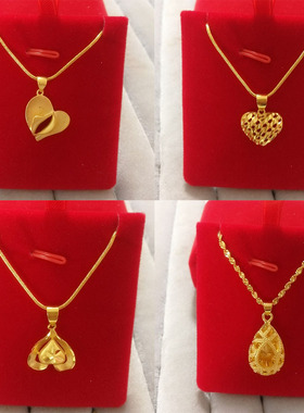 项链锁骨链金属盒子链O链铜镀金