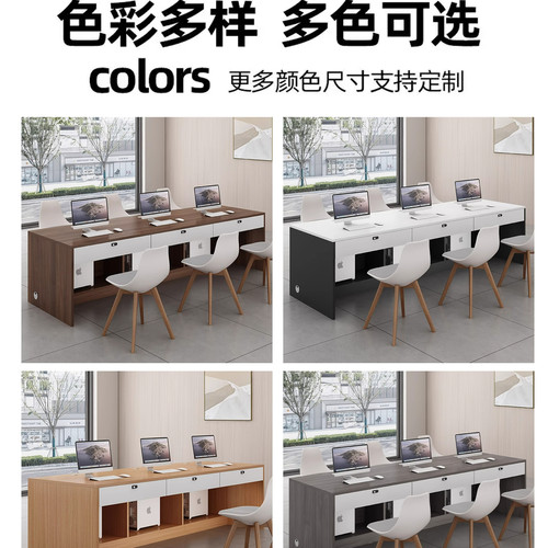 德佑贝壳链家房产中介办公职员桌前台家中环优居宾咨询台门店桌椅 - 图3
