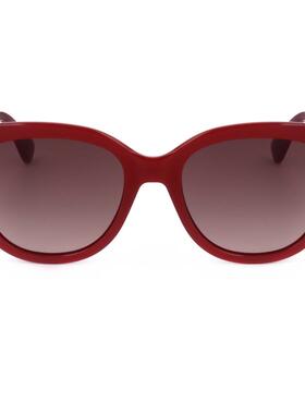 代购moschino莫斯奇诺女士太阳镜防紫外线渐变色非偏光护眼红色