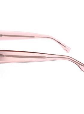 代购Hugo Boss男士太阳镜防紫外线遮光抗眩光清晰视野粉色透明框