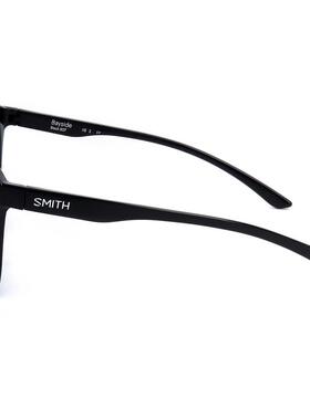 代购Smith男女太阳镜防紫外线偏光遮光抗眩光黑色圆形塑料框