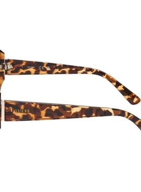代购GUESS女士太阳镜防紫外线渐变镜片遮光抗强光豹纹蝴蝶形