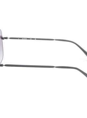 代购GUESS男士太阳镜防紫外线遮光灰渐变大框金属框渐变镜片