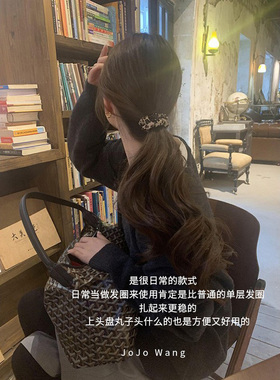 JOJOWANG日常精致小豹纹爱心发圈