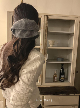 质感好好的兔毛~气质大肠发圈女