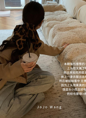 这款氛围好绝！秋冬高级感大肠发圈女高弹头发饰高级感头绳韩国
