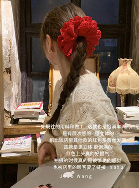 高级定制~红色系蕾丝大肠圈