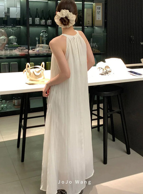 素淡小兰花~木耳边欧根纱气质发圈女扎头发饰高级感洋气韩国头绳