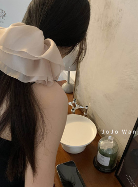 仙气值~欧根纱裙摆发圈头饰