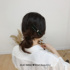 Hepburn-style elegance ~ hairpin side clip girl clip headdress bow hairpin back of the head Korean ins red simple