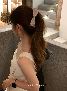 千金大小姐~蝴蝶结香蕉夹竖夹