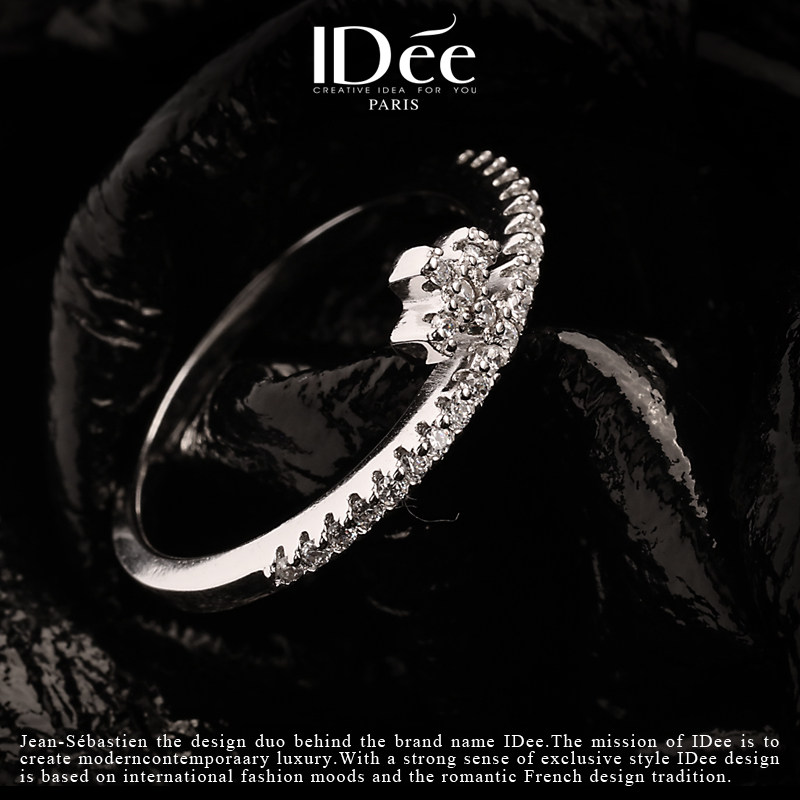 法国idee银饰品十字架女个性指环 idee戒指/指环