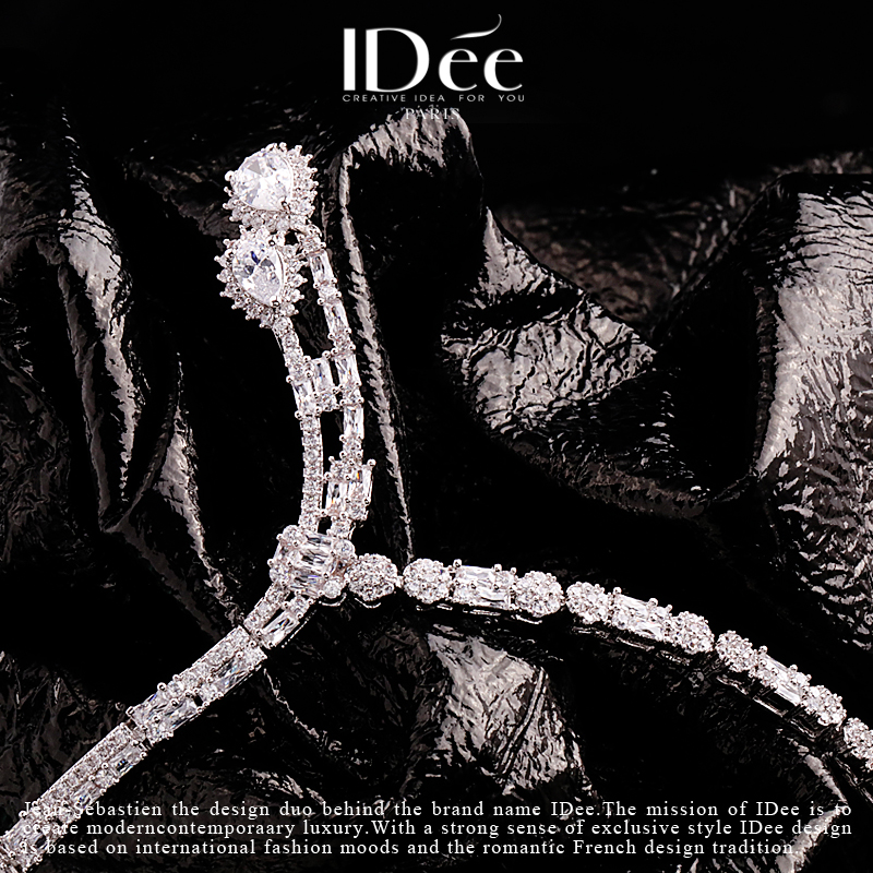 法国idee倾慕女潮时尚宴会婚礼吊坠 idee项坠/吊坠