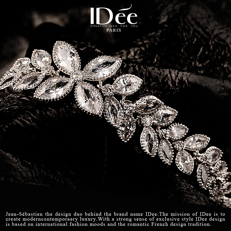 法国idee叶子女潮高级感百搭手链 idee手链