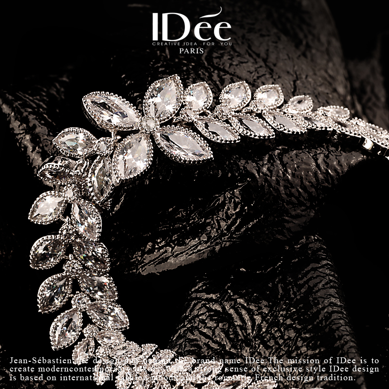 法国idee叶子女潮高级感百搭手链 idee手链