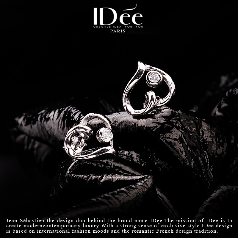 法国idee小女生潮牌纯银耳坠耳钉 idee耳钉