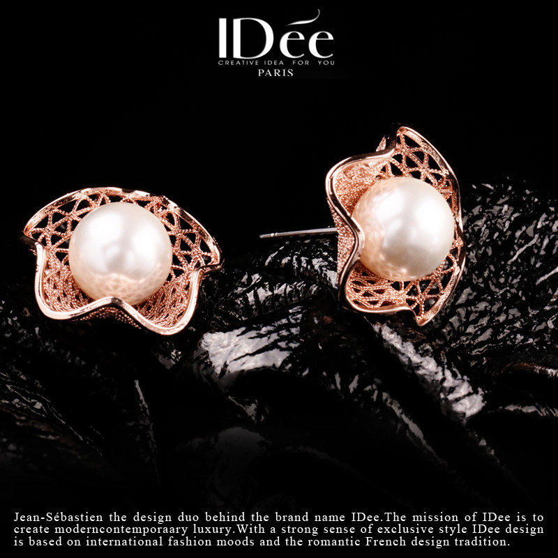 法国idee镂空星星女百搭潮饰款耳钉 idee耳钉