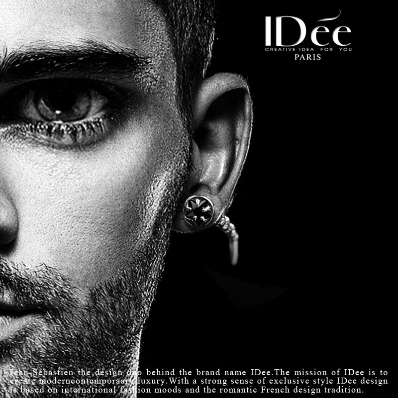 法国idee狼牙男个性嘻哈潮男女耳钉 idee耳钉