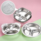 Rice plate food grade children's round cartoon all-in-one meal plate