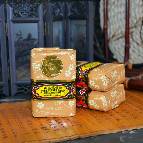 上海蜂花檀香皂125g身体清洁皂沐浴肥皂上海香皂蜂花玫瑰皂茉莉皂 - 图2