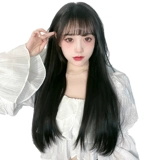 Ai fei [Светлая и светлая любовь] Три -куча парики женские длинные волосы, прямые волосы пушистые безволосые волосы, без следов, посылающая волосы
