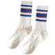 Double pack spring and summer trendy sports style solid color socks