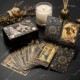 ບັດ Tarot ທີ່ແທ້ຈິງທີ່ນິຍົມ Waiter Portable Iron Box Cards