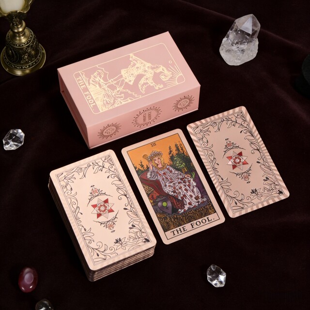 ບັດ Tarot ທີ່ແທ້ຈິງທີ່ນິຍົມ Waiter Portable Iron Box Cards