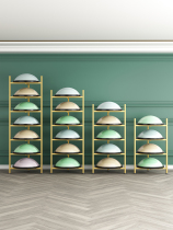 Multilayer wave speed ball containing bracket yoga ball semi-circle ball shelf doughnut balance ball finishing the big ball shelf