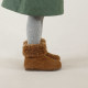 Yoona's mom girls' winter lamb wool thickened snow boots