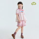 ແມ່ຂອງ Yoona ຂອງ linen ອັນບໍລິສຸດ embroidered babydoll ເສື້ອ skirt suit