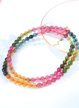 手串通透玻璃体彩虹碧玺